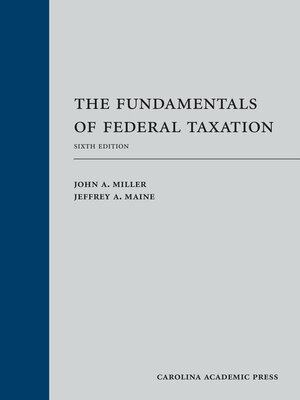 cover image of The Fundamentals of Federal Taxation